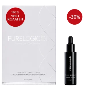 Комплект PURELOGICOL колаген 90 капсули и Miriam Quevedo Black Baccara Dynamic Energizing Booster 30 мл
